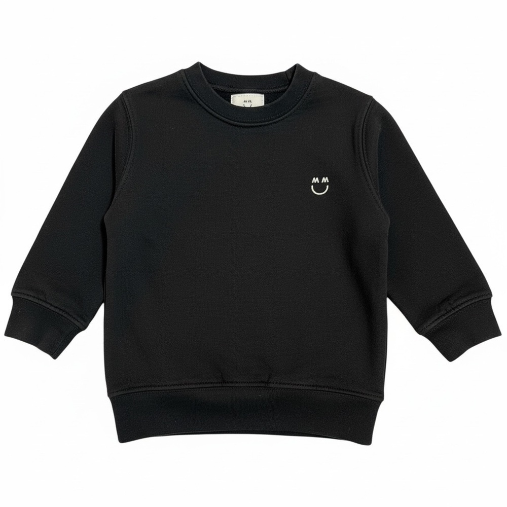 Miles and Milan The Jackie Black Crewneck Sweatshirt | Kids 3–4 Years - Picture 2 of 6